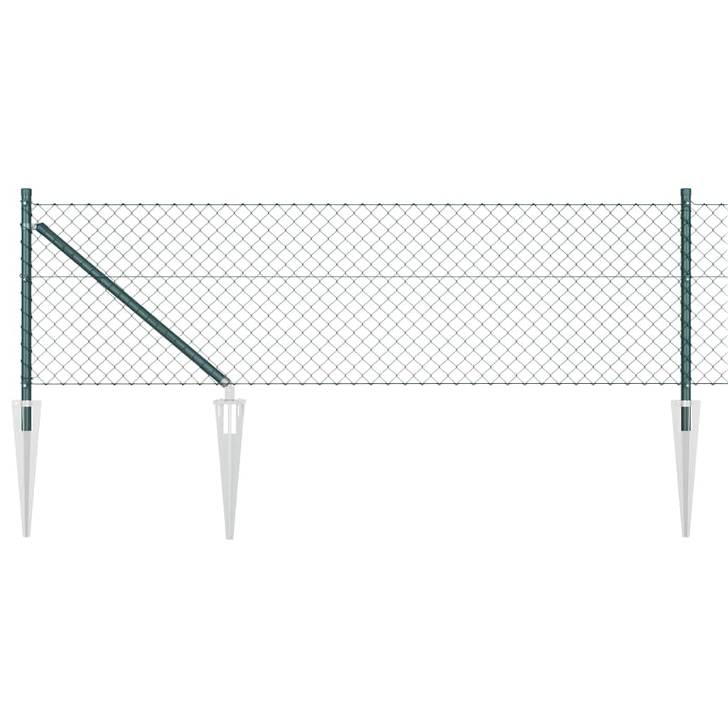 Poteau de clôture Vidaxl vert 10 x 0,4 m (maille 60 x 60 mm)
