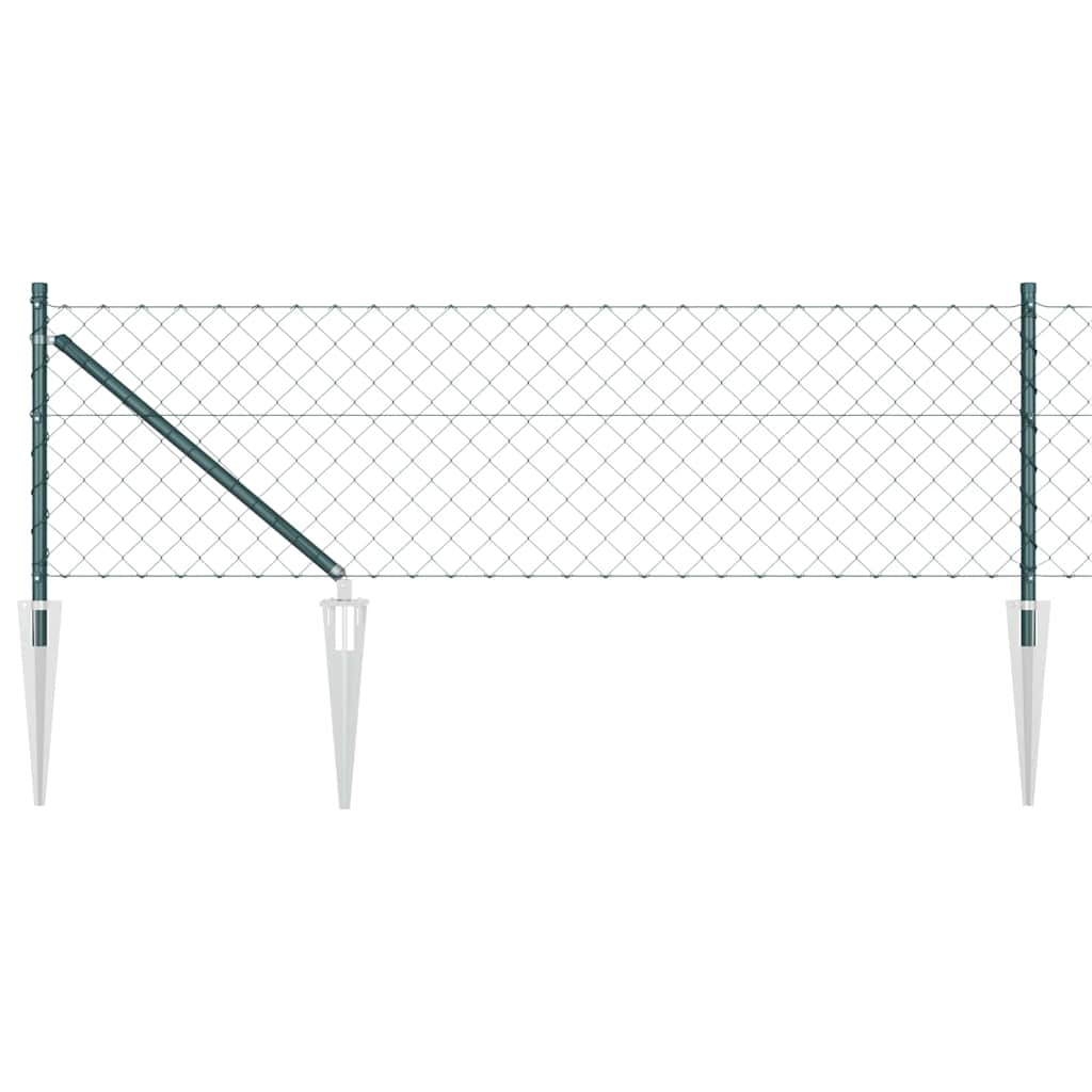 Poteau de clôture Vidaxl vert 10 x 0,6 m (maille 60 x 60 mm)