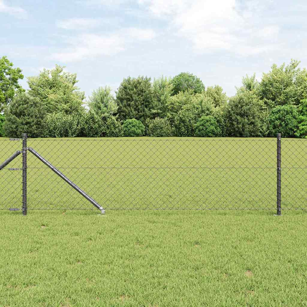 Poteau de clôture Vidaxl gris 10 x 0,6 m (maille 40 x 40 mm)