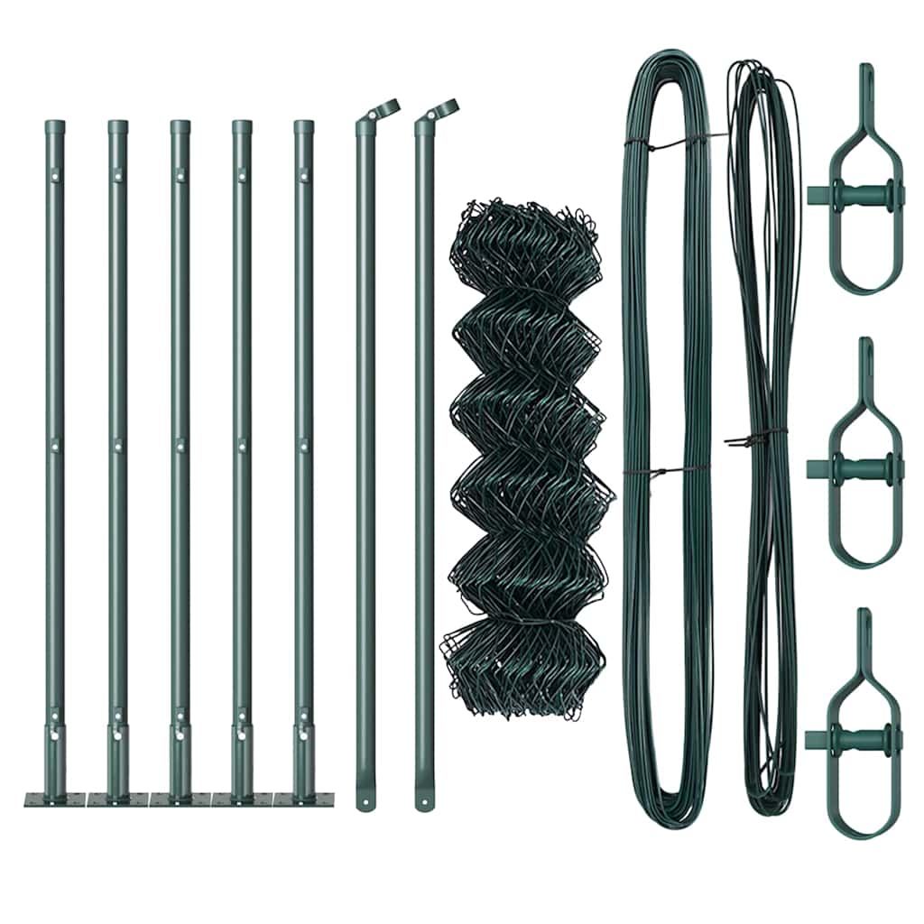 Poteau de clôture Vidaxl vert 10 x 0,4 m (maille 40 x 40 mm)