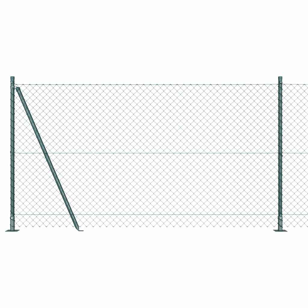 Poteau de clôture Vidaxl vert 10 x 1,2 m (maille 40 x 40 mm)