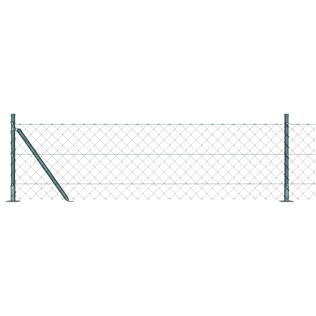 Poteau de clôture Vidaxl vert 10 x 0,6 m (maille 60 x 60 mm)