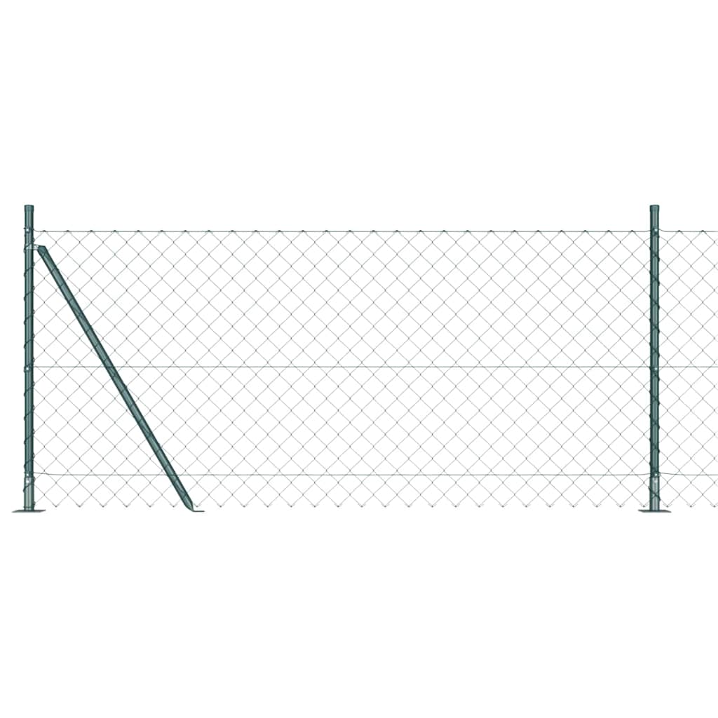 Poteau de clôture Vidaxl vert 10 x 0,8 m (maille 60 x 60 mm)