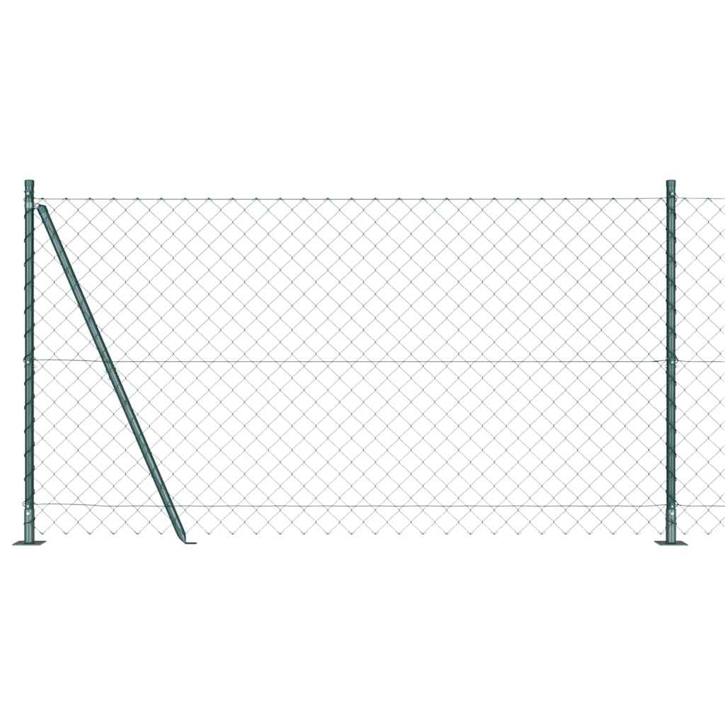Poteau de clôture Vidaxl vert 10 x 1,2 m (maille 60 x 60 mm)