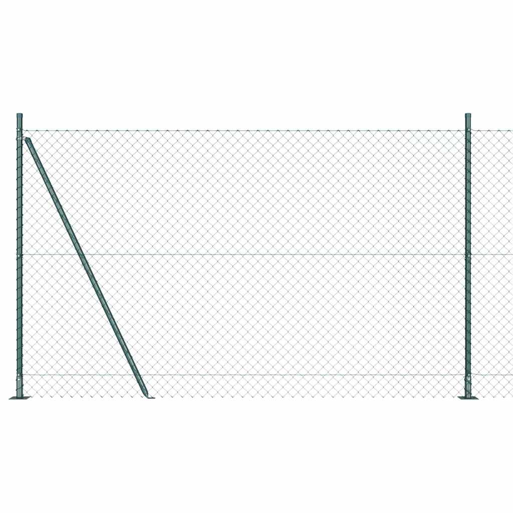 Poteau de clôture Vidaxl vert 10 x 1,4 m (maille 60 x 60 mm)