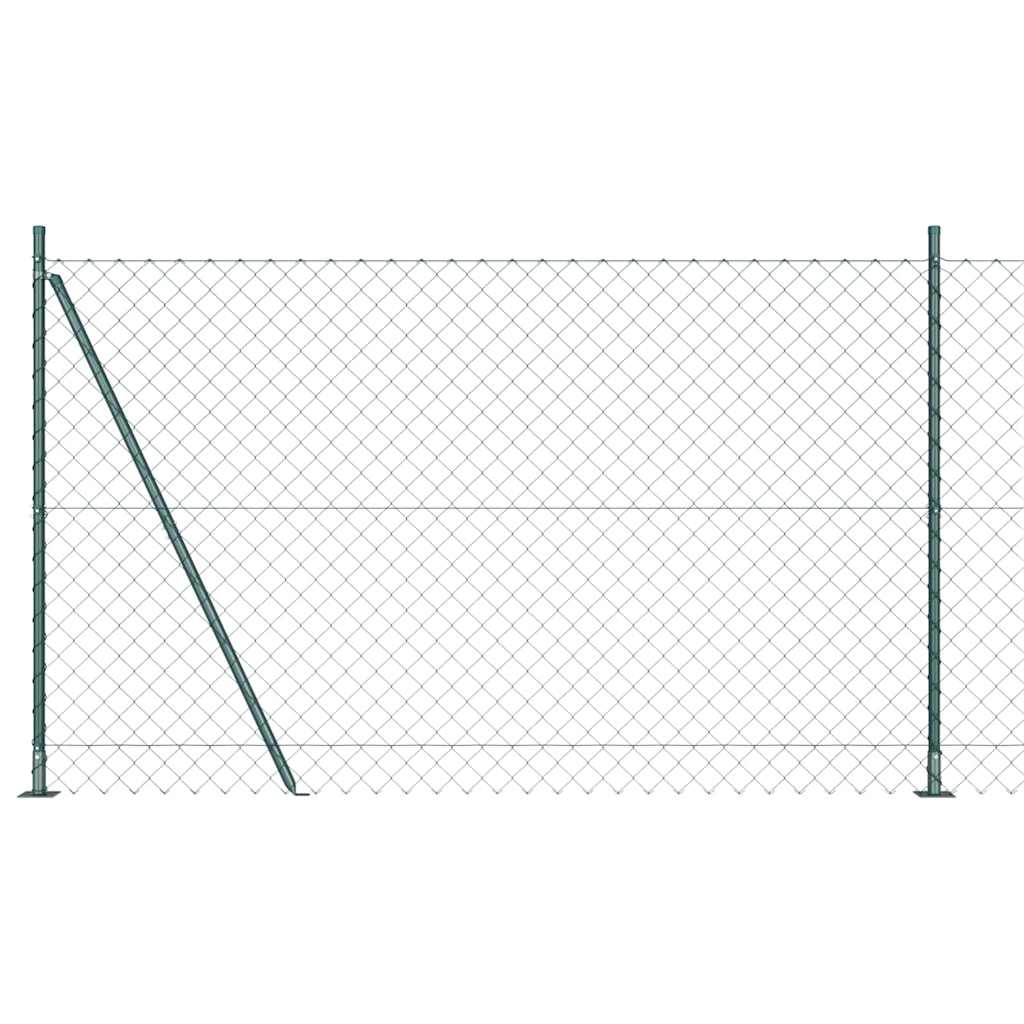 Poteau de clôture Vidaxl vert 10 x 1,5 m (maille 60 x 60 mm)