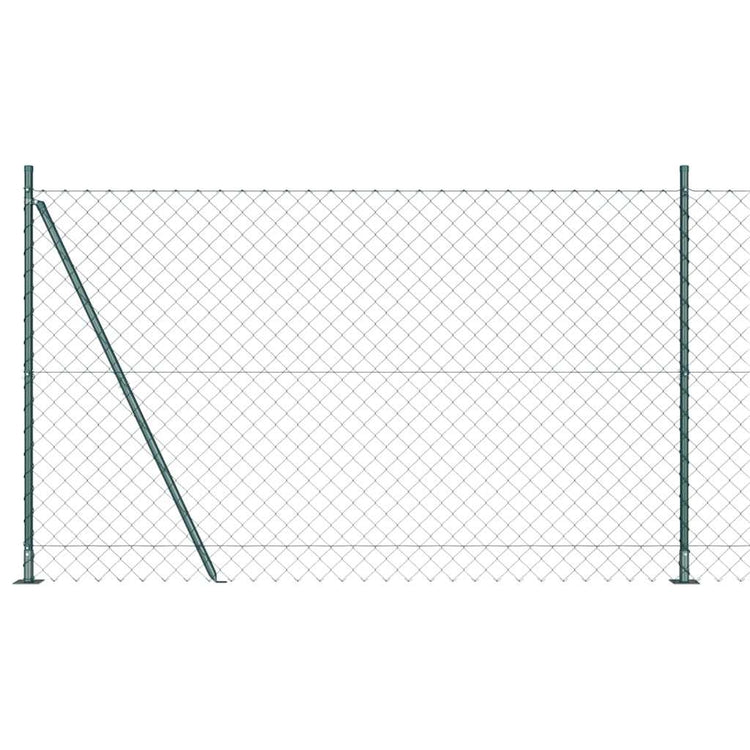 Poteau de clôture Vidaxl vert 10 x 1,5 m (maille 60 x 60 mm)