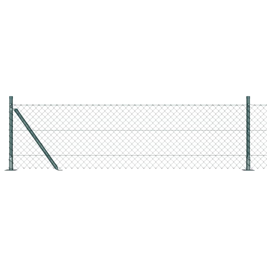 Poteau de clôture Vidaxl vert 25 x 0,4 m (maille 40 x 40 mm)