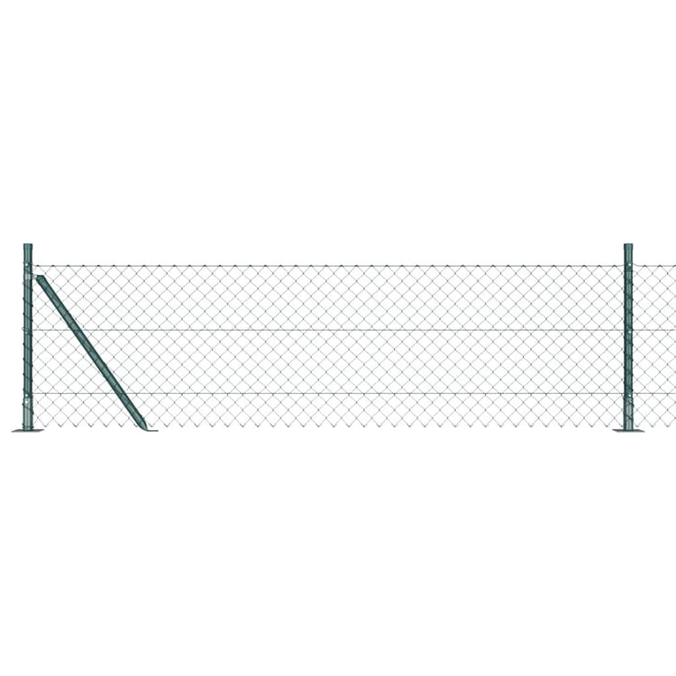 Poteau de clôture Vidaxl vert 25 x 0,4 m (maille 40 x 40 mm)