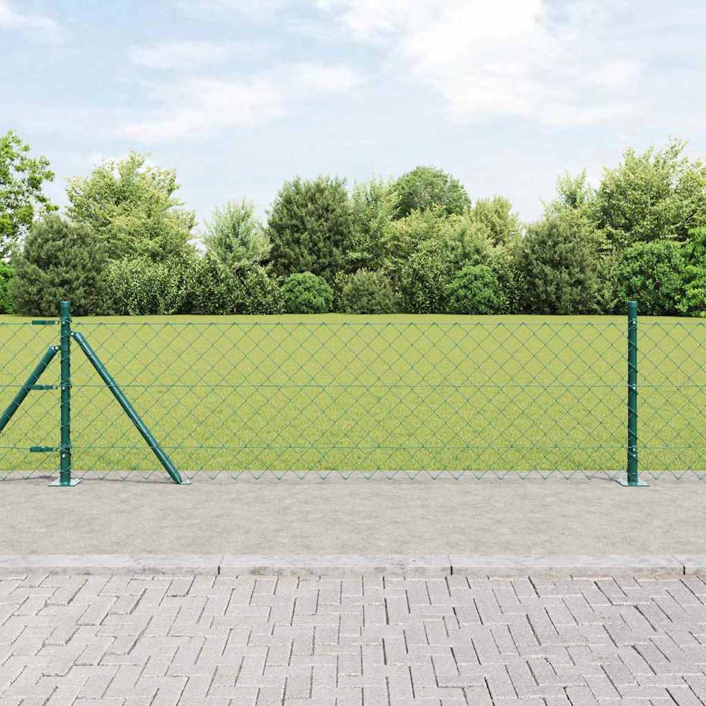Poteau de clôture Vidaxl vert 25 x 0,4 m (maille 60 x 60 mm)