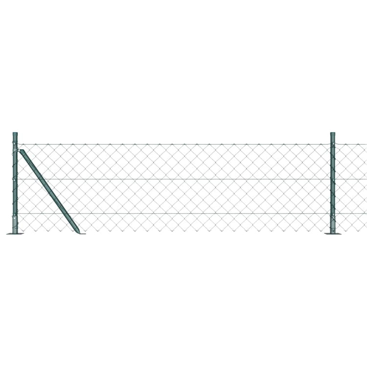 Poteau de clôture Vidaxl vert 25 x 0,4 m (maille 60 x 60 mm)