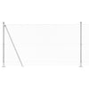 Vidaxl poteau de clôture argent 10 x 1,2 m (maille 40 x 40 mm) acier