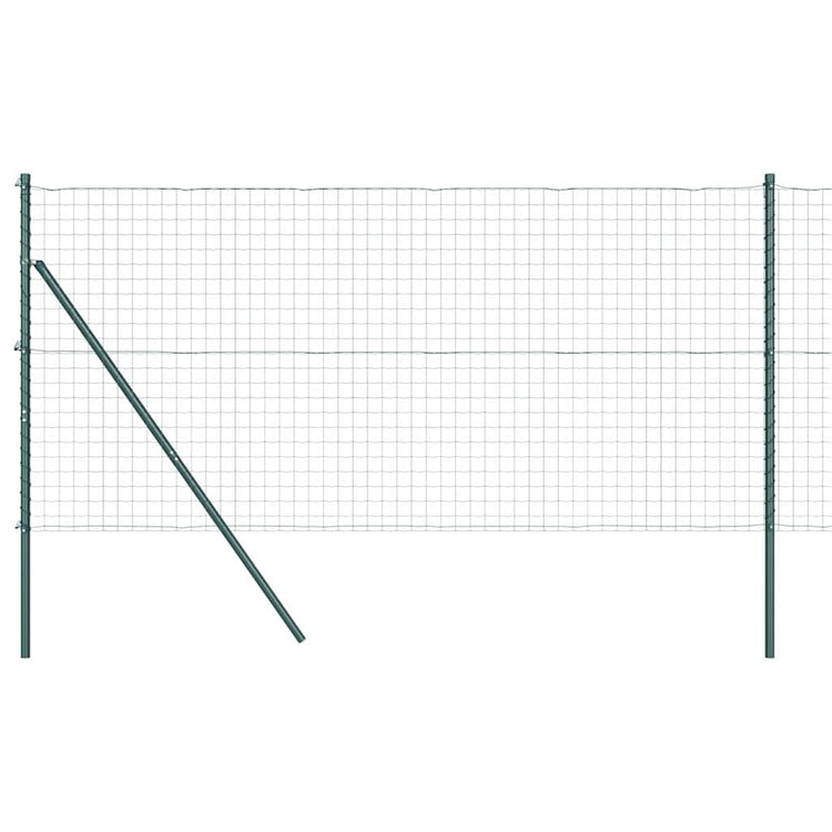 Clôture Vidaxxl avec poteau vert 1,4 x 10 m acier et PVC