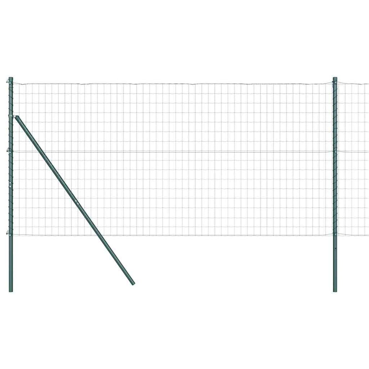 Clôture Vidaxxl avec poteau vert 1,2 x 10 m acier et PVC