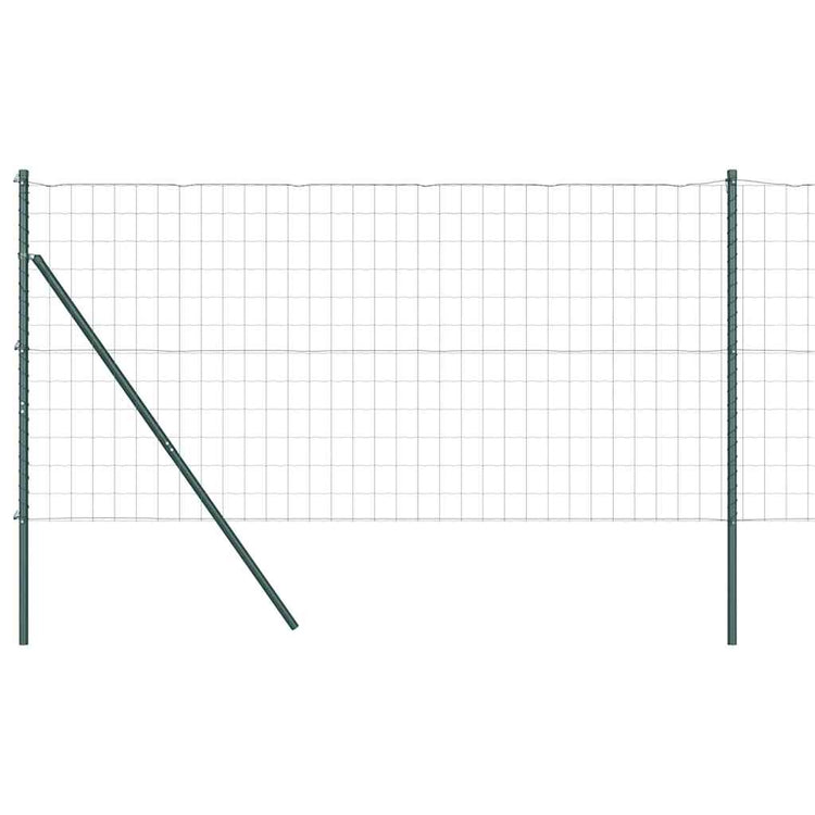 Clôture Vidaxxl avec poteau vert 1,4 x 10 m acier et PVC
