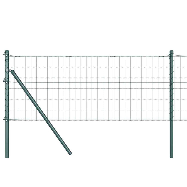 Clôture Vidaxxl avec poteau vert 0,4 x 25 m acier et PVC
