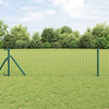 Clôture Vidaxxl avec poteau vert 0,4 x 25 m acier et PVC