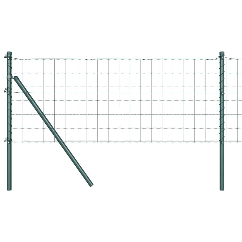 Clôture Vidaxxl avec poteau vert 0,8 x 25 m acier et PVC
