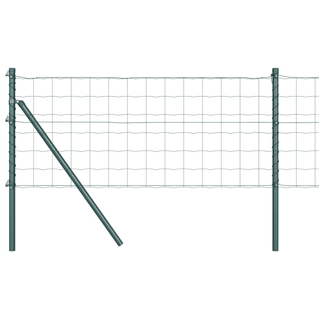 Clôture Vidaxxl avec poteau vert 0,4 x 25 m acier et PVC
