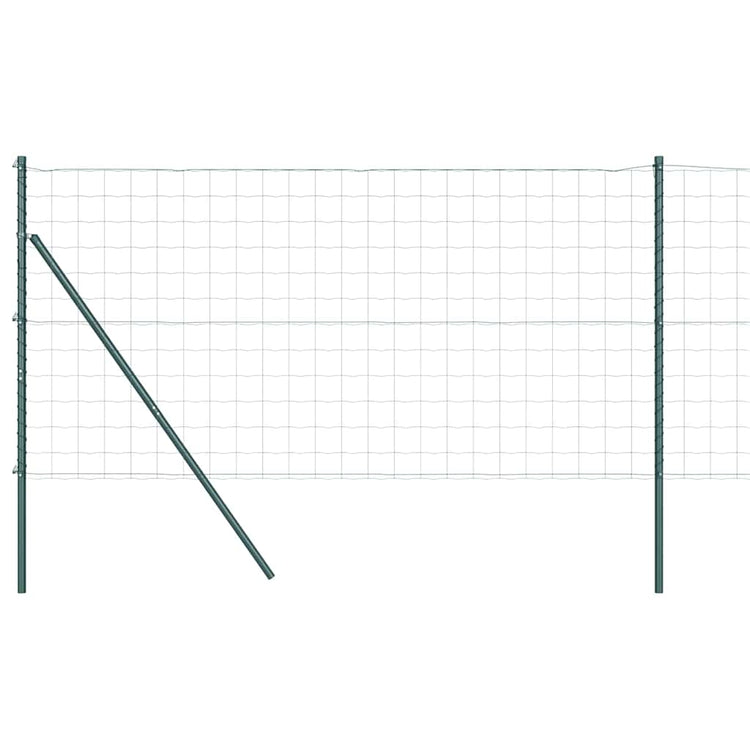 Clôture Vidaxxl avec poteau vert 1 x 25 m en acier