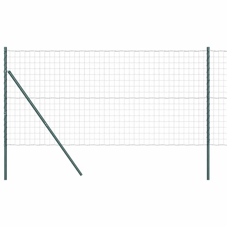 Clôture Vidaxxl avec poteau vert 1,2 x 10 m en acier