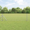 Clôture Vidaxl avec poteau argent 0,6 x 10 m acier et PVC