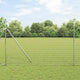 Clôture Vidaxl avec poteau argent 1,5 x 10 m acier et PVC