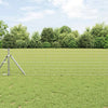 Clôture Vidaxl avec poteau argent 0,6 x 10 m acier et PVC