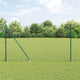 Clôture Vidaxl avec poteau vert 1,5 x 10 m acier et PVC