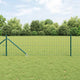 Clôture Vidaxl avec poteau vert 0,8 x 10 m acier et PVC