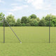Clôture Vidaxl avec poteau gris 1,5 x 10 m acier et PVC
