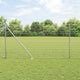 Vidaxxl clôture avec poteau argent 1 x 10 m acier