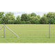 Clôture Vidaxxl avec poteau argent 0,8 x 10 m en acier
