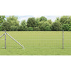 Clôture Vidaxxl avec poteau argent 0,6 x 10 m en acier