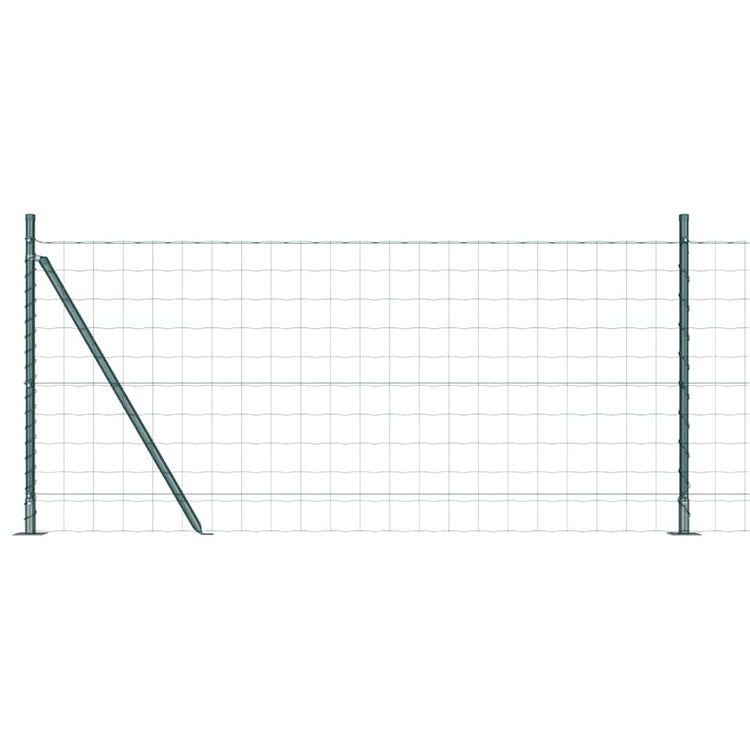 Clôture Vidaxxl avec poteau vert 1 x 10 m en acier