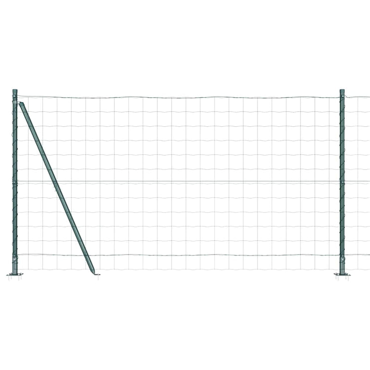 Clôture Vidaxxl avec poteau vert 1,2 x 10 m en acier