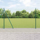 Clôture Vidaxxl avec poteau vert 1,5 x 10 m en acier