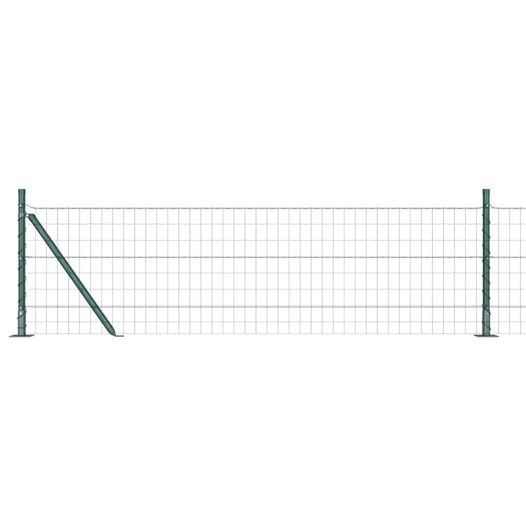 Clôture Vidaxxl avec poteau vert 0,6 x 25 m acier et PVC