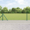 Clôture Vidaxxl avec poteau vert 0,6 x 25 m acier et PVC