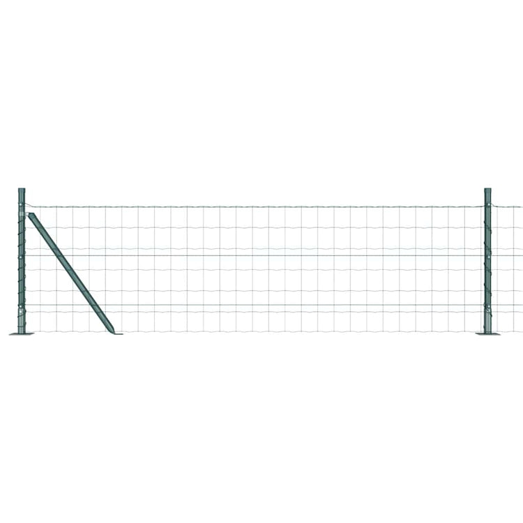 Clôture Vidaxxl avec poteau vert 0,6 x 25 m acier et PVC