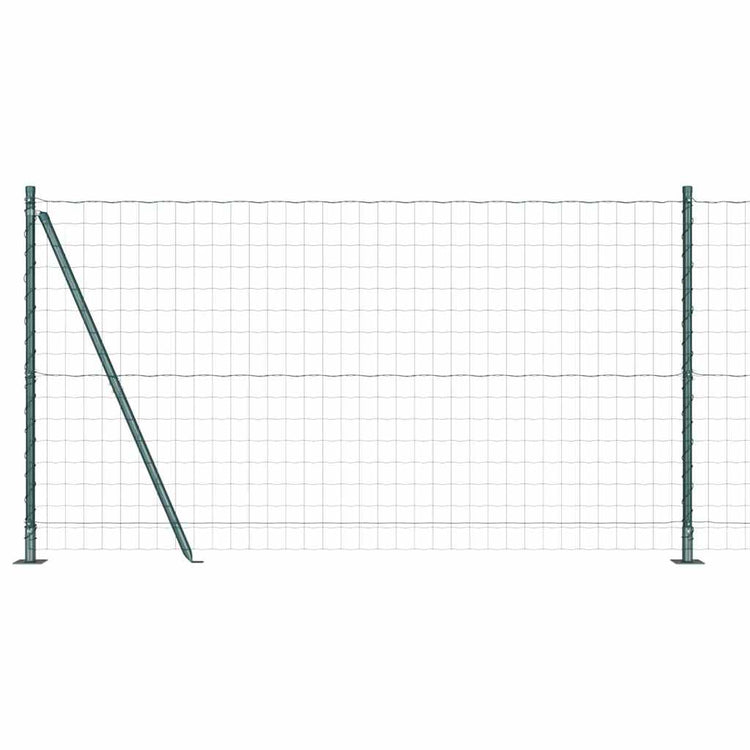 Clôture Vidaxxl avec poteau vert 1,2 x 10 m en acier