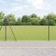 Clôture Vidaxl avec poteau gris 1,2 x 10 m acier et PVC