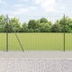 Vidaxl clôture avec poteau gris 1,5 x 10 m acier
