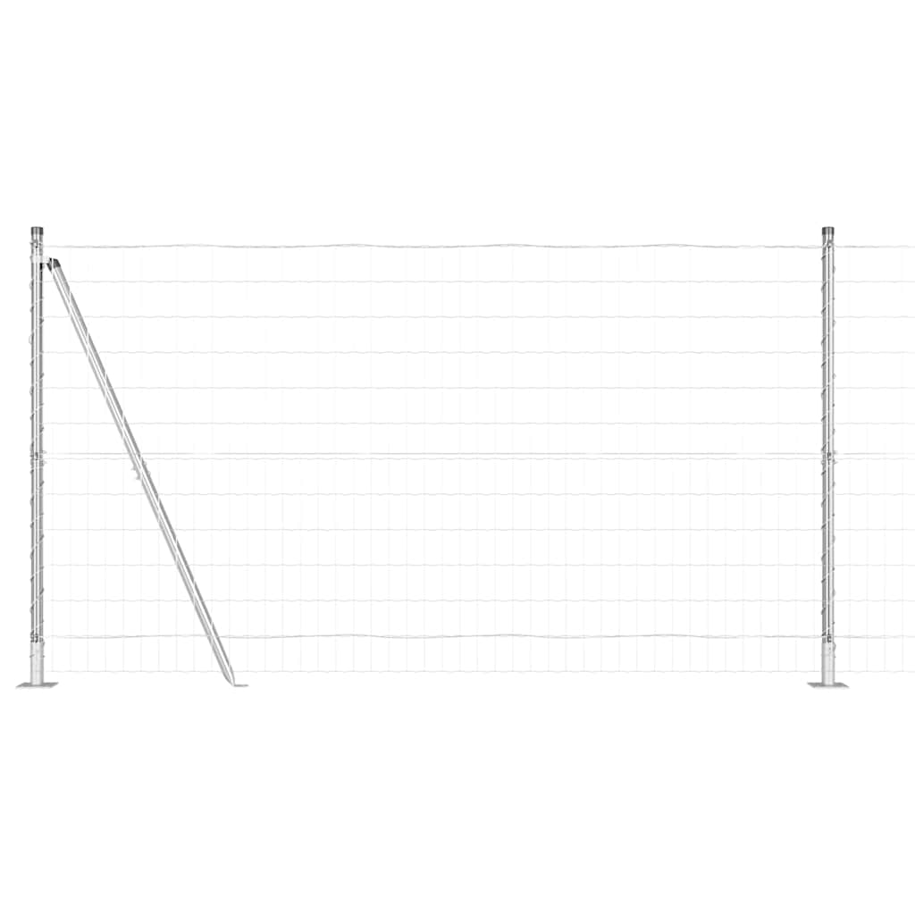 Clôture Vidaxxl avec poteau argenté 1,2 x 10 m en acier
