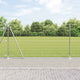 Clôture Vidaxxl avec poteau argenté 1,2 x 10 m en acier
