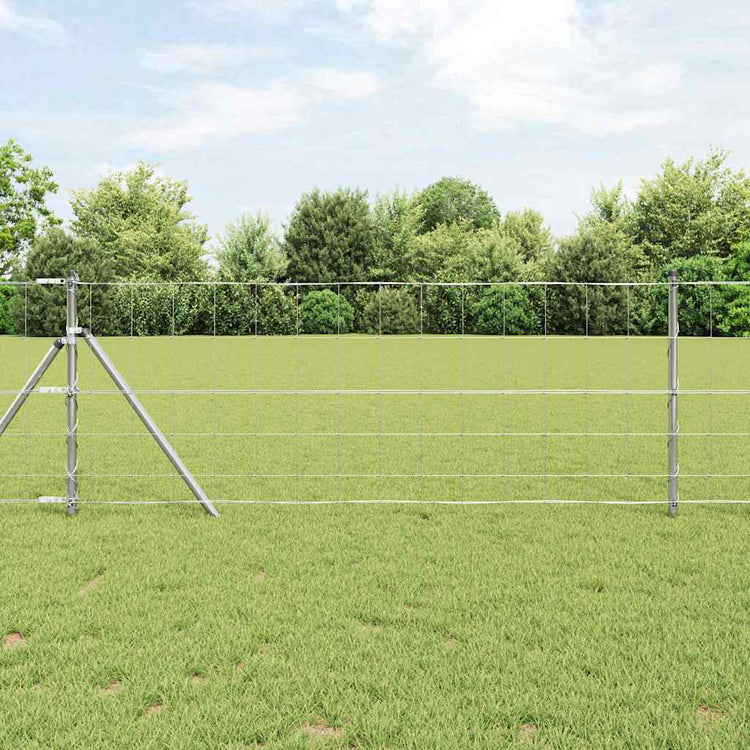 Poteau de clôture Vidaxl galvanisé 25 x 0,8 m en acier