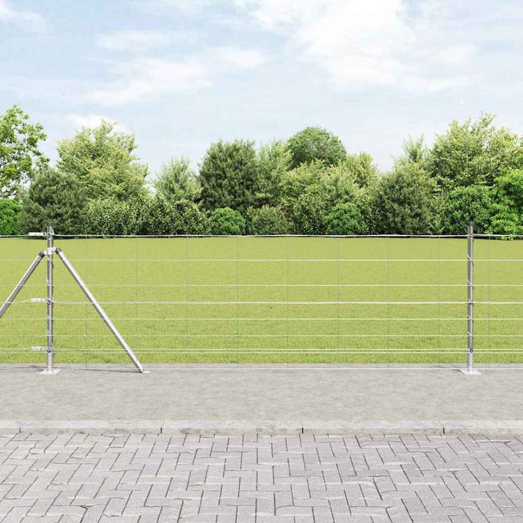 Poteau de clôture Vidaxl galvanisé 25 x 0,8 m en acier