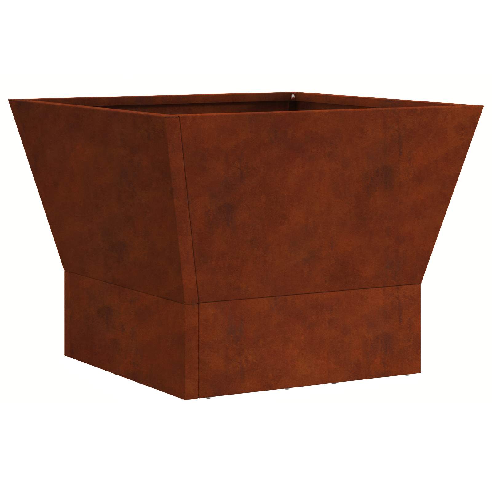 Vidaxl brasero marron 40 x 40 x 35 cm acier corten