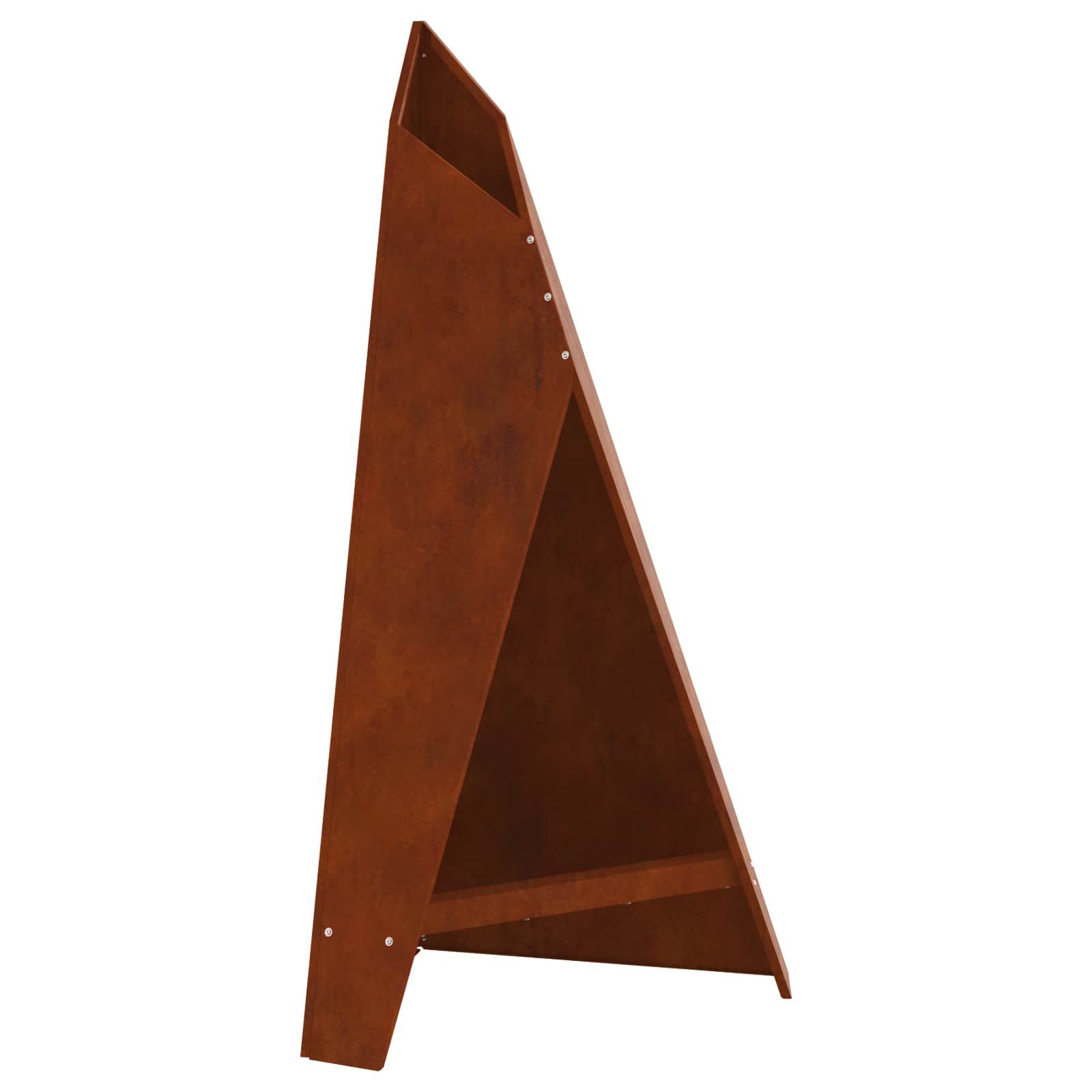 Vidaxl brasero marron 58 x 40 x 100 cm acier corten