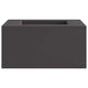 Vidaxl brasero noir 60 x 60 x 30 cm acier